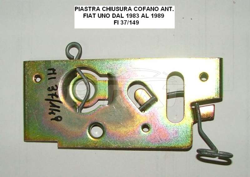 PIASTRA CHIUSURA COFANO ANT. FIAT UNO 83 - 89 37/149